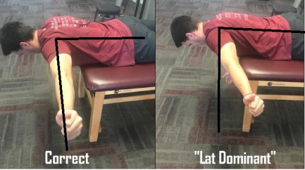 Lat dominant prone T